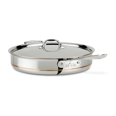 All-Clad Copper Core 6-Quart Sauté Pan Cover