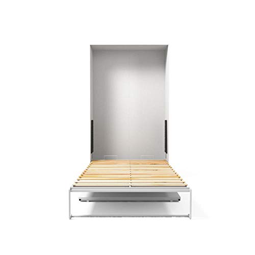 CAMA SOLTEIRO DOBRAVEL COM ESCRIVANINHA FOLD BRANCO 103X80X200,5