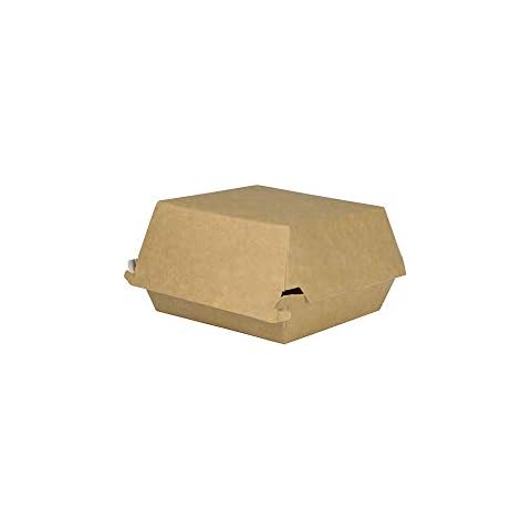 BIOZOYG Take Away Burger Box de cartón de fibra fresca resistente a la grasa y temperatura Cover