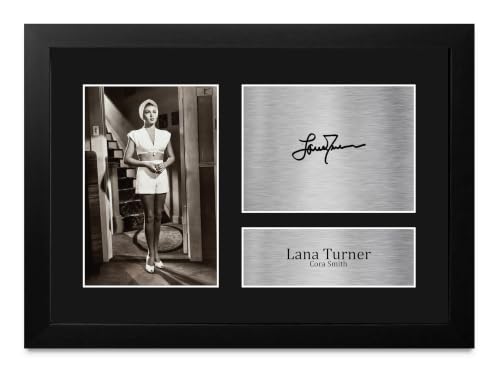 Memorabilia de la película con Lana Turner foto enmarcada A4 para coleccionar