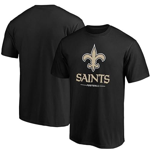 Outerstuff NFL Kids Youth 8-20 Officially Licensed Team Spirit Game Day Performance T-Shirt (18-20 New Orleans Saints - Black)
