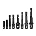 8pcs Drill Socket Adapter for Impact Driver with Hex Shank Drill Bits Bar Extension 1/4 3/8 1/2Inch Bit Set TMP1105