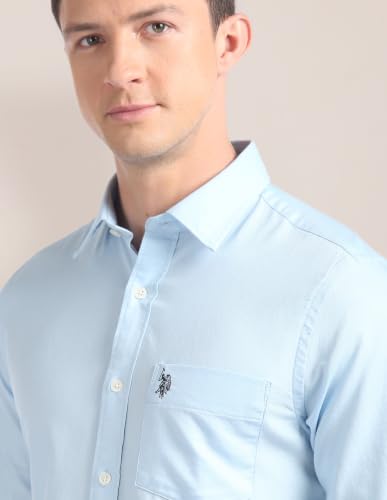 Image of U.S. Polo Assn. Men's Solid Regular Fit Shirt