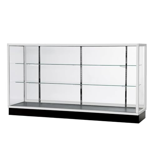 HUZJIEHUI 70&rdquo;D * 20&rdquo;W * 38&rdquo;H - Retail Full Vision Showcase - Glass Display Cabinet with...