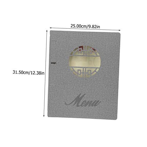MUCKLILY 4x6 Recipe Cards Menu Book Pu Protective Cover for Restaurant Cafe Bar Menu Sleeves
