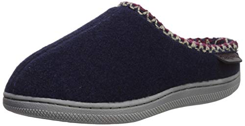 Dearfoams Unisex-Baby Kids Toddlers Microwool Clog Slipper, Navy Blazer, 11-12 Toddler Medium US Toddler