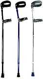 Faltbare Unterarmkrücke, verstellbar, ergonomische Unterstützung für Senioren, Behinderte, ältere Menschen, Mobilitätshilfe