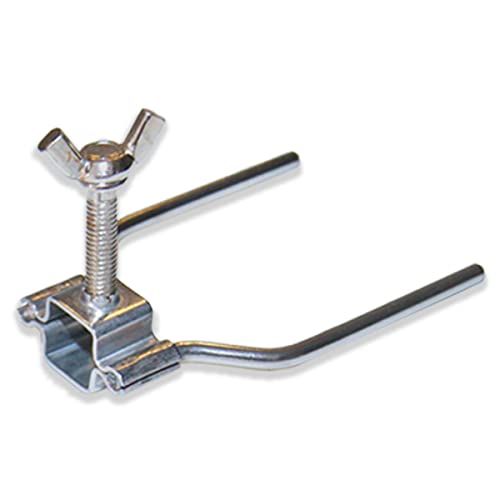 GOLDMAN SERVICE | Hühnerspieß-Set aus Stahl, für professionelle Grills, Universal-Ersatzteil mit 3 Doppelklammern und 2 Seiten mit Schrauben.