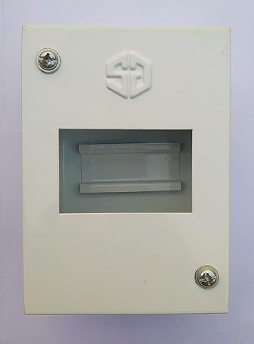 4 Pole MCB Metal Box Heavy Duty (White) Gitti 35 Mm 2 Pcs | Electrical Accessories for Home & Commercial Use-image-16