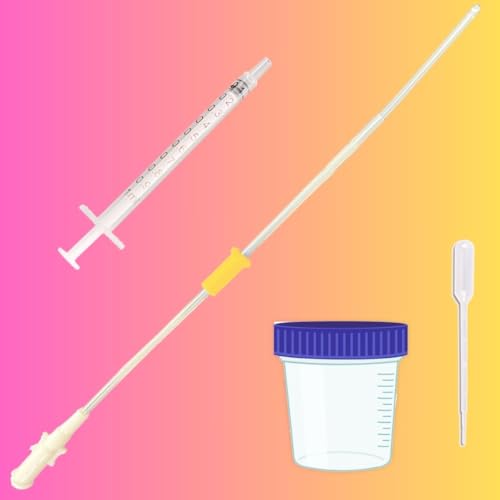 Image of Krishco IUI Kit - Cannula (17 cm), Collection Container and Dropper (PACK 1)