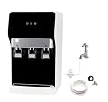 ICEVOKE Self-Cleaning Bottleless Water Cooler Dispenser Countertop Built-in Filtration System 4 Stage Filters with Tri Temp Dispense and Night Light