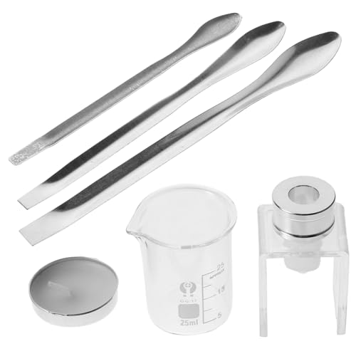 FONDOTIN Kit de Reparación de DIY con Moldes de Silicona y Medidores Líquidos Herramientas Portátiles para Restaurar Barras de Labios Compatibles con Múltiples