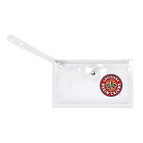 Image of Littlearth - LIWXY NCAA Louisiana Lafayette Ragin' Cajuns Unisex Ncaancaa Ticket Wristlet, Clear, 9 inch by 5.25 inch