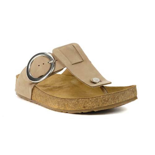 HAFLINGER Round Buckle Corinna Sandal, Color Costa, Size 382