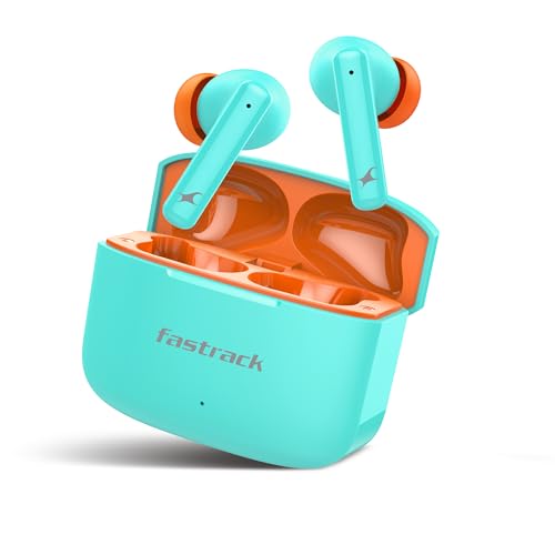 Image of Fastrack Fpods FQ100|BT5.4 TWS Earbuds, 50Hrs Playtime, Quad mic ENC for Crystal Clear Calls, Low Latency Gaming Mode Upto 40ms,NitroFast Charge - 200 Min in 10 Min,13mm Extra Deep Bass Drivers,IPX4