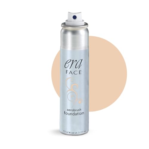 ERA Face spray makeup (R4 Champagne, 2.25 oz) - airbrush foundation, everyday, buildable, professional spray on cosmetics by Era Beauty