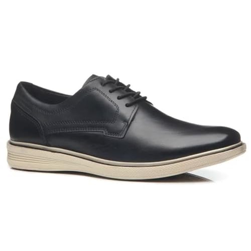 Sapato Masculino Pegada Vibes em Couro Preto - 39