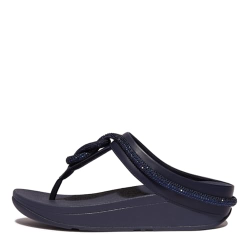 FitFlop Women's Crystal Cord Leather Toe Post Sandals Slide3