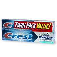 Crest Value Pack! Extra Whitening Toothpaste With Tartar Protection, Clean Mint - 2 tubes