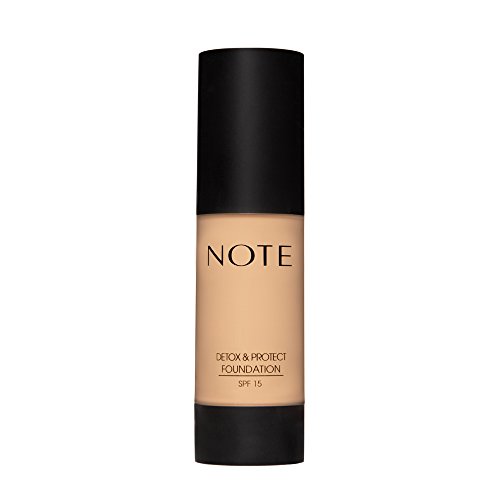 Note Cosmetics Detox Protect Foundation Main Shades 03 Medium Beige 35 Ml