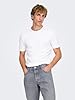 Only & Sons Mens Onsbasic Slim O-neck 2-pack Noos T-Shirt, White/Pack: 2 White, L UK #1