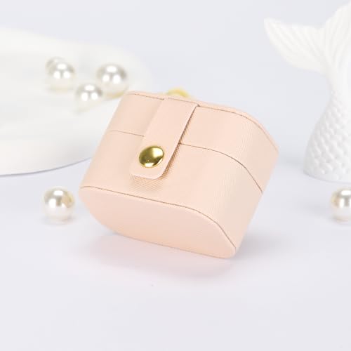 Image of KUKUVR Small Travel Jewelry Ring Stud Earring Box (Pink)