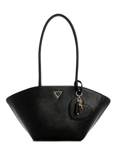 GUESS Bolena Shoulder Satchel grand sac à main cartable noir femme