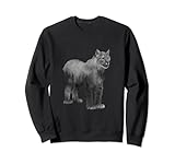 Lynx silhouette lynx lynx forêt de lynx dessins naturels Sweatshirt