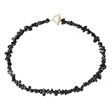 DEJIN Bohemia Halskette mit Kristallperlen für Damen, nauraler Sonnenstein, Citrin, Halsschmuck, OT-Schnalle, Kette, Stein