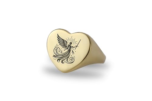 Bague d'Ange en Or 14k pour un cadeau de Saint-Valentin unique