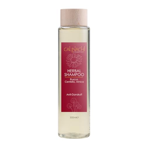 Calinachi Cosmetics - Champú anticaspa a base de hierbas, sin sulfatos, con aceite de mandarina