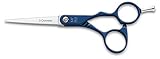 Medida 5,5" 3 Claveles Duraluminio - Tijera de peluquería de corte azul 5.5\"
