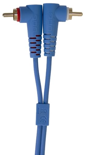 UDG Ultimate Cable (RCA Straight - RCA Angled) Blue 3m - Image 3