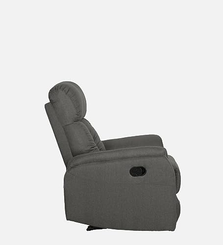 Image of Torque - Niccolo 1 Seater Fabric Manual Recliner | Recliner Sofa /Chair for Living Room, Bedroom, Office (Dark Grey) | 1 Year Warranty