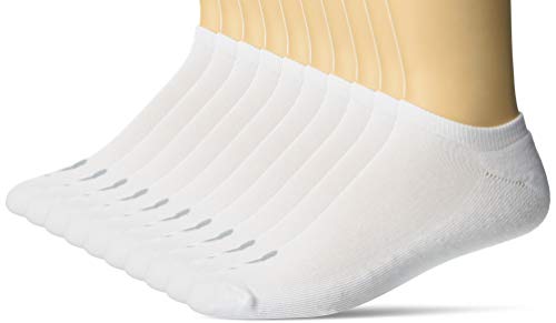 ASICS U No Show 10pk, Brilliant White, x Large