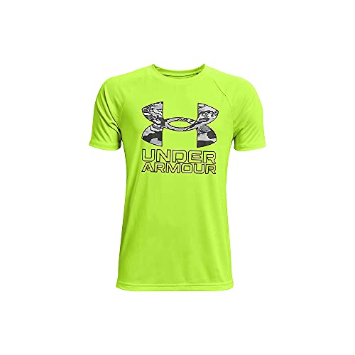 Image of Under Armour Boys' Tech Hybrid Printed Fill Short-Sleeve T-Shirt