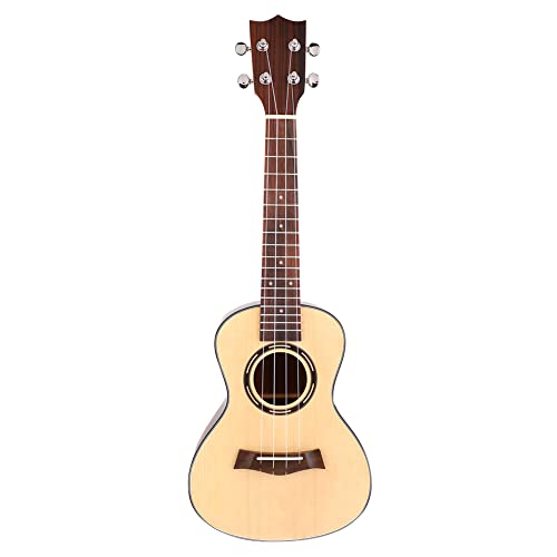 Ukulélé en bois d’épicéa acajou 23 pouces 4 cordes Hawaii Guitar Tuner Picks Strap Set Noir - Les Beatles, Paul McCartney, John Lennon, RIngo Starr, George Harrison Ukulélé en bois d'épicéa acajou 23 pouces 4 cordes Hawaii Guitar Tuner Picks Strap Set Noir – Image 3