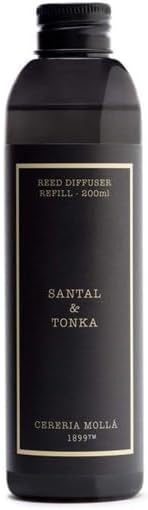 Cereria Molla - Premium Diffuser Refill (Ivory, 6.7 fl oz - 200 ml, Santal & Tonka)