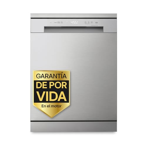 LG DF142FV - Lavavajillas con función QuadWashTM, Sistema EasyRack, LED Táctil, Eficiencia D, Inox antihuellas