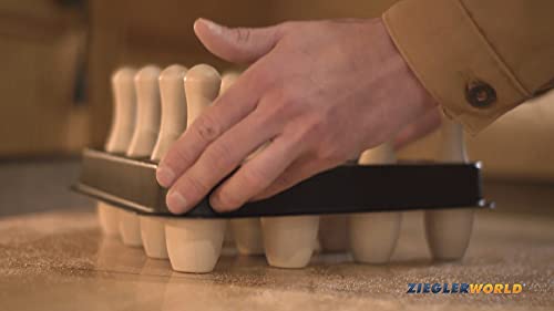 Zieglerworld Table Shuffleboard Bowling White Pins - Pinsetter - Rules & Regulation Booklet & Scoring Chart #TOP6