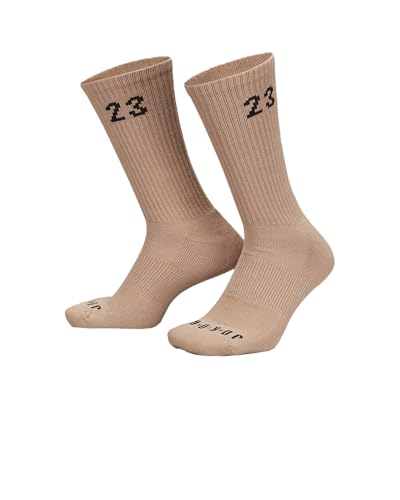 Jordan Essential Multicolor/Earthtones Unisex Crew Socks (3 Pair) - L