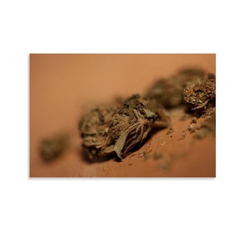 IEZUENR Super Lemon Haze CBD - Póster macro de paisaje natural, flores, plantas y árboles, impresiones artísticas estéticas para pared del hogar, 20 x 30 cm