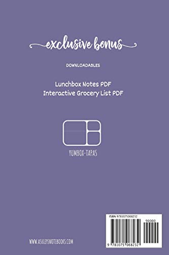 BENTO LUNCH BOX - Weekly meal planner for school and summer camp lunches | Lunch journal designed for YUMBOX TAPAS BENTO BOX: DOWNLOADABLE BONUS ... meal planner for BENTO BOX COLLECTION) image 4