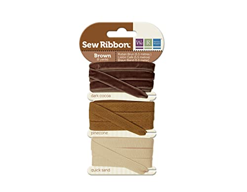 We R Memory Keepers 71237-4 Sew Ribbon, Brown
