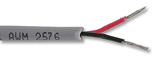 Kupfer, 4,6 mm, Schiefer, LSZH, 2-adrig, 7 x 0,32 mm, 1895L-Serie, 30,5 m, 300 V, 20 AWG, 7/28 75 °C, 4,6 mm, 20 AWG, Multicore-Kabel