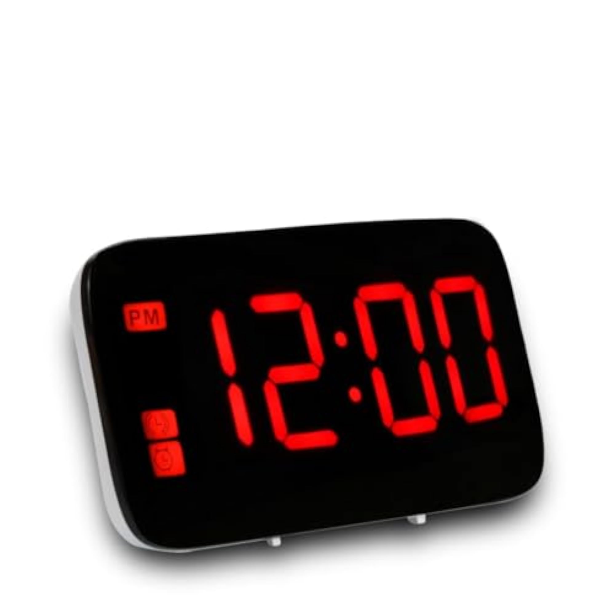 LED Projection Alarm Clock with Voice Control, Red