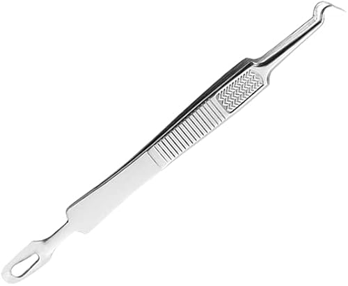Miniatura 1 de WOIWO Pinzas de acero inoxidable de doble extremo para el acné, pinza para el acné, herramienta de belleza para el codo, espinilla, 2 uds