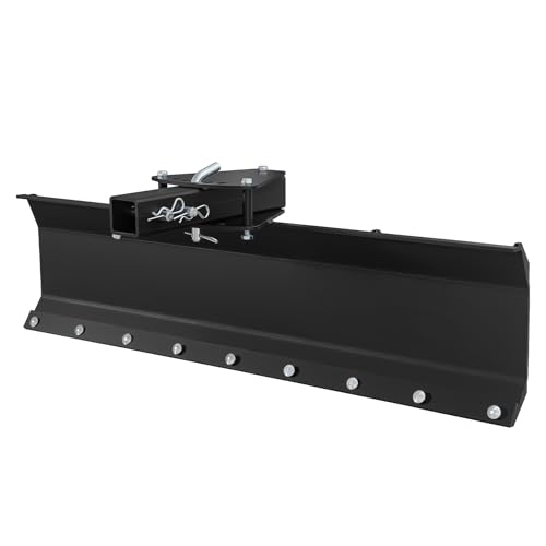 Scraper Blade Implement,42' Tow Behind Box Scraper with 2' Inside Diameter Hitch Receiver,5 Adjustable Angles,Fits Lawn Garden Tractor,Black