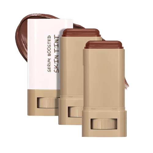 Foundation Contour Stick, Multi-color Moisturizing Essence Stick, Brightens Skin and Moisturizes(Color1,2pcs)