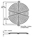 Fan Accessories Wire Fan Guard Black for Fan Size 172mm (1 piece)
